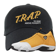 Ginger 14s Dad Hat | Trap To Rise Above Poverty, Black