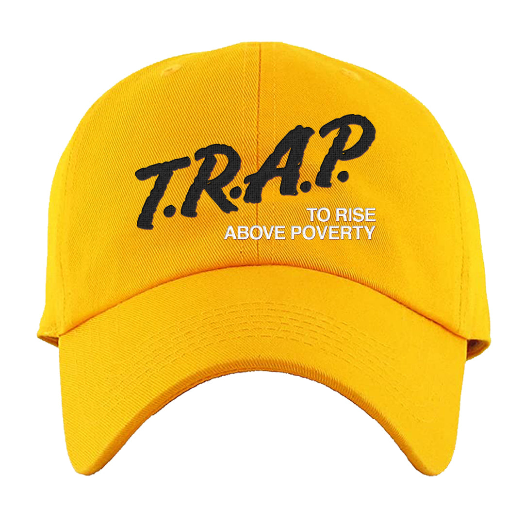 Ginger 14s Dad Hat | Trap To Rise Above Poverty, Gold