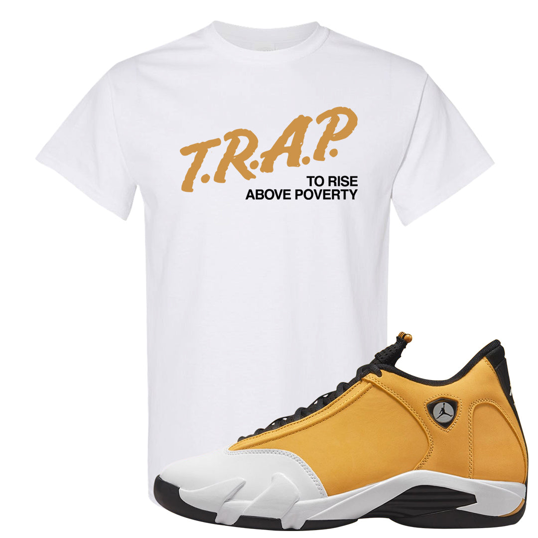 Ginger 14s T Shirt | Trap To Rise Above Poverty, White