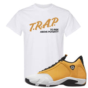 Ginger 14s T Shirt | Trap To Rise Above Poverty, White