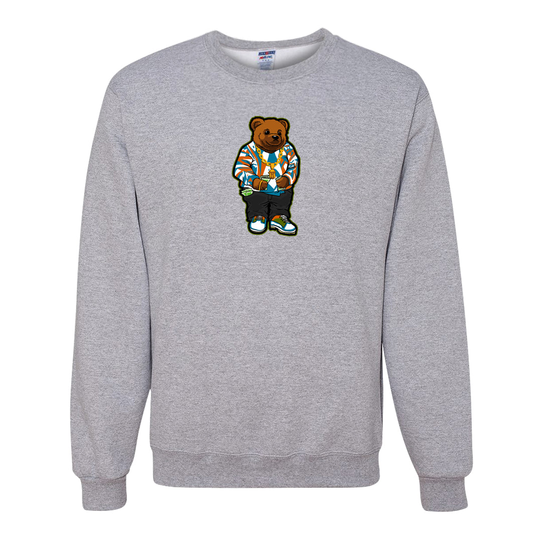 Pale Ivory Dunk Mid Crewneck Sweatshirt | Sweater Bear, Ash