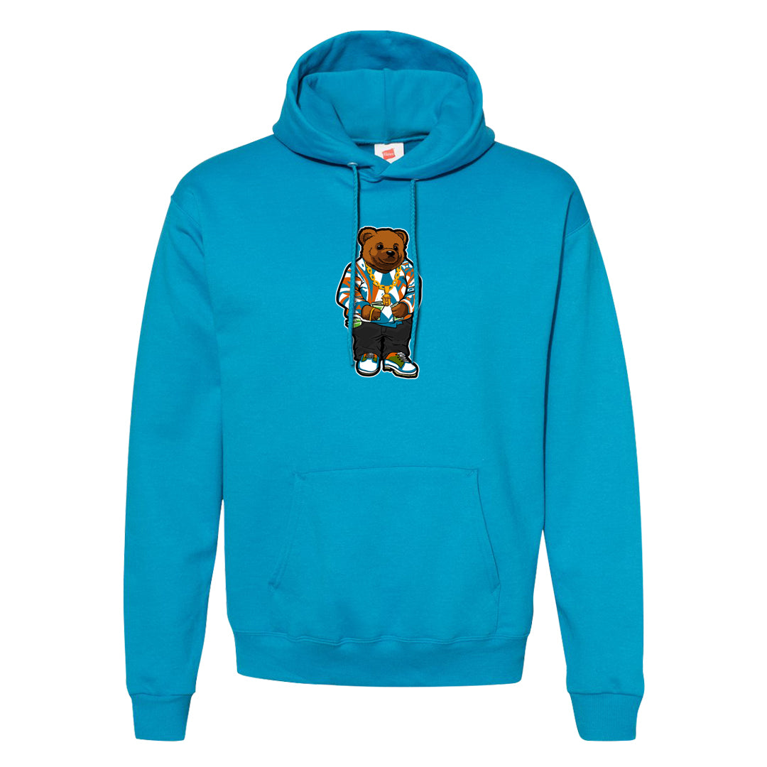 Pale Ivory Dunk Mid Hoodie | Sweater Bear, Teal