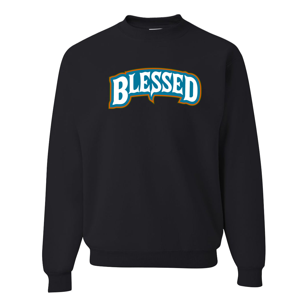 Pale Ivory Dunk Mid Crewneck Sweatshirt | Blessed Arch, Black