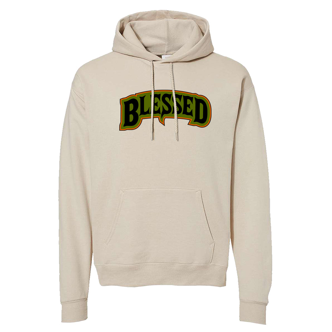 Pale Ivory Dunk Mid Hoodie | Blessed Arch, Sand