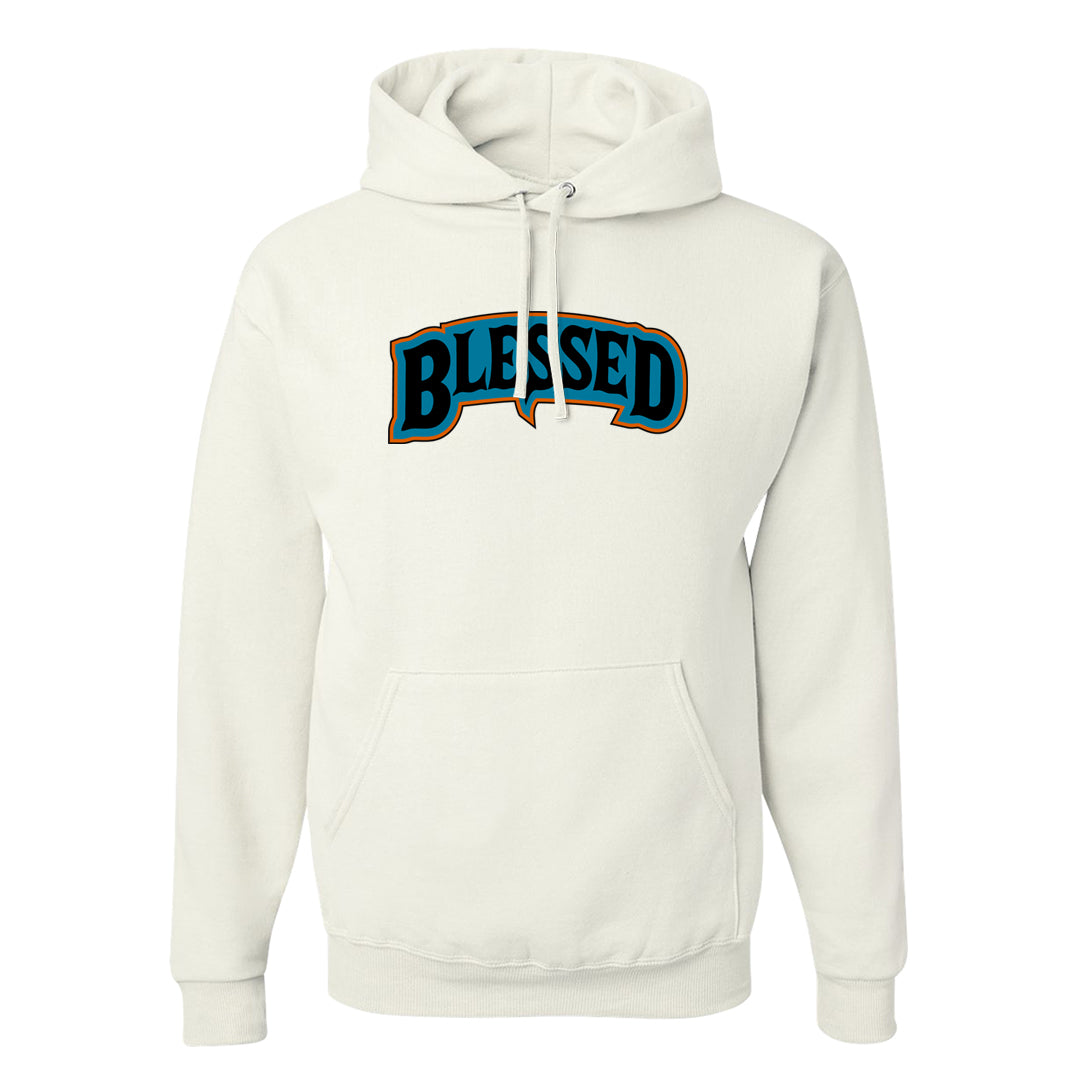Pale Ivory Dunk Mid Hoodie | Blessed Arch, White