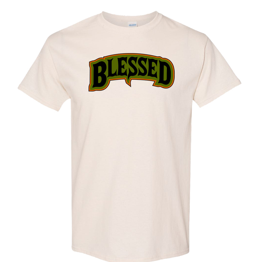 Pale Ivory Dunk Mid T Shirt | Blessed Arch, Natural