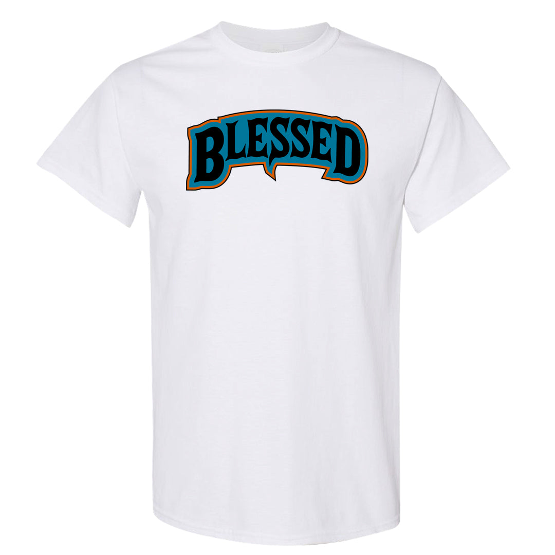 Pale Ivory Dunk Mid T Shirt | Blessed Arch, White