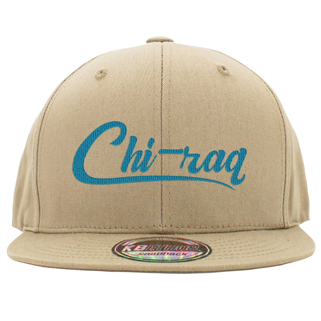 Pale Ivory Dunk Mid Snapback Hat | Chiraq, Khaki