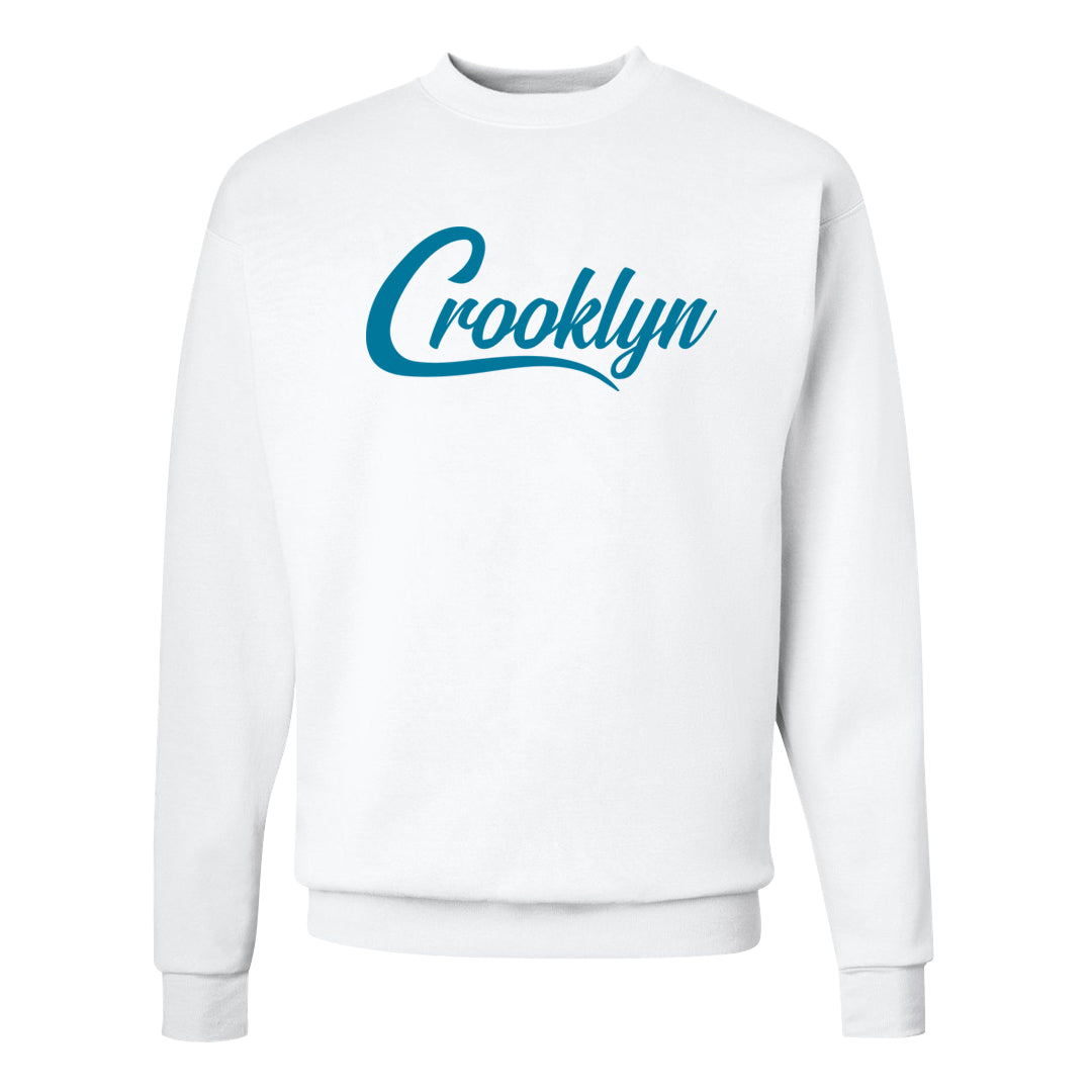 Pale Ivory Dunk Mid Crewneck Sweatshirt | Crooklyn, White