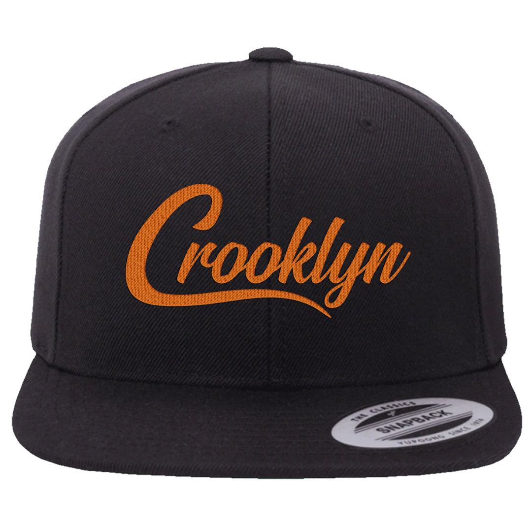 Pale Ivory Dunk Mid Snapback Hat | Crooklyn, Black