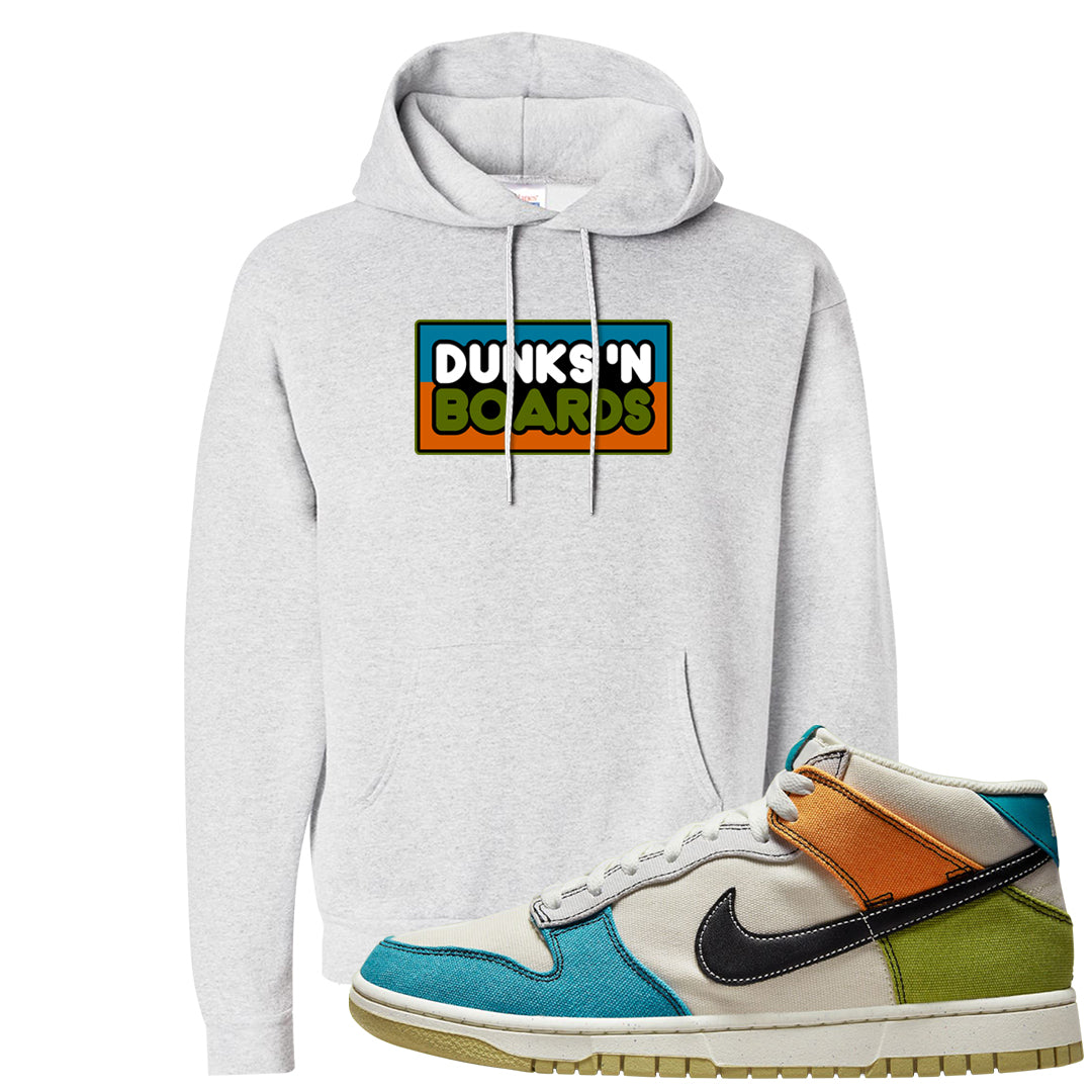 Pale Ivory Dunk Mid Hoodie | Dunks N Boards, Ash