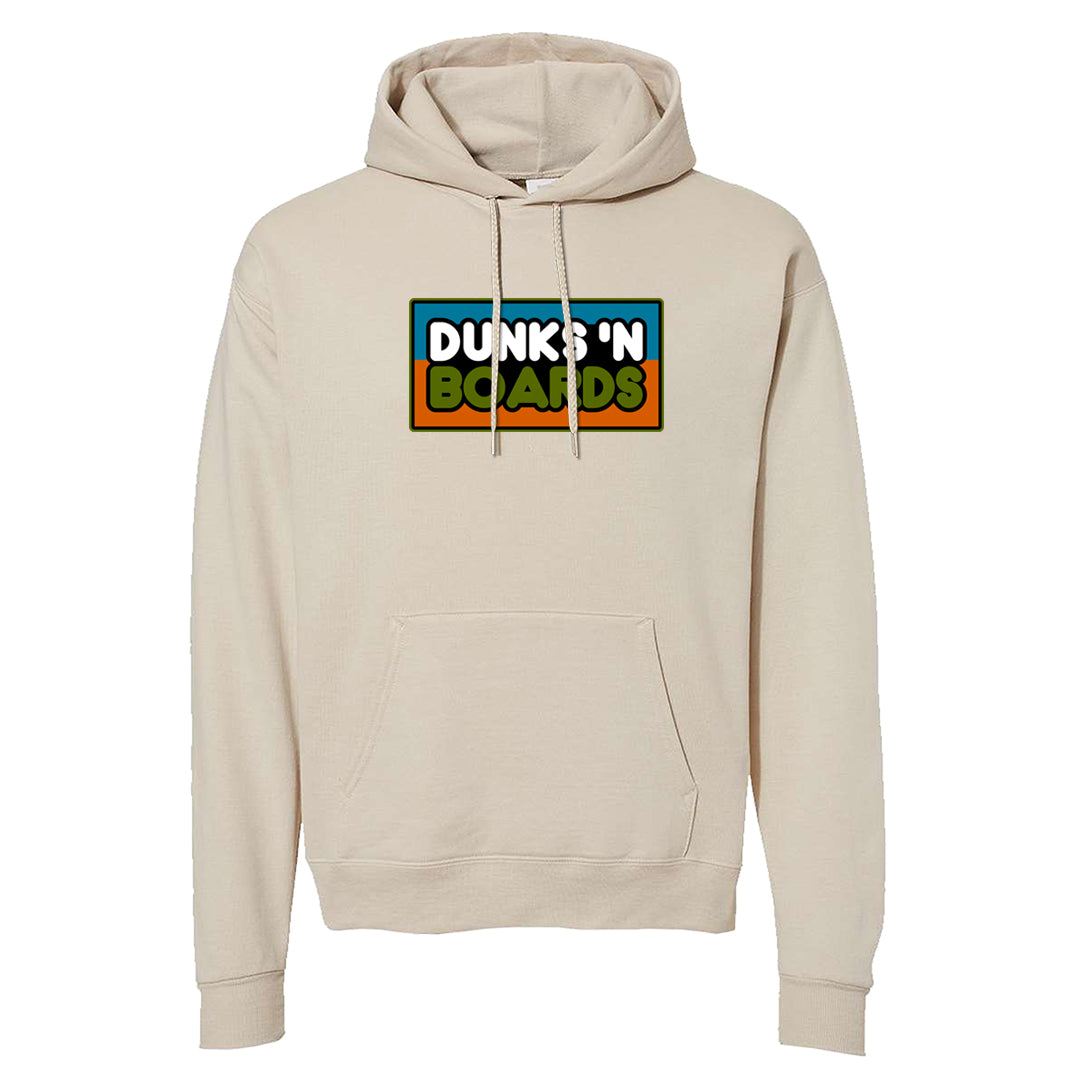 Pale Ivory Dunk Mid Hoodie | Dunks N Boards, Sand