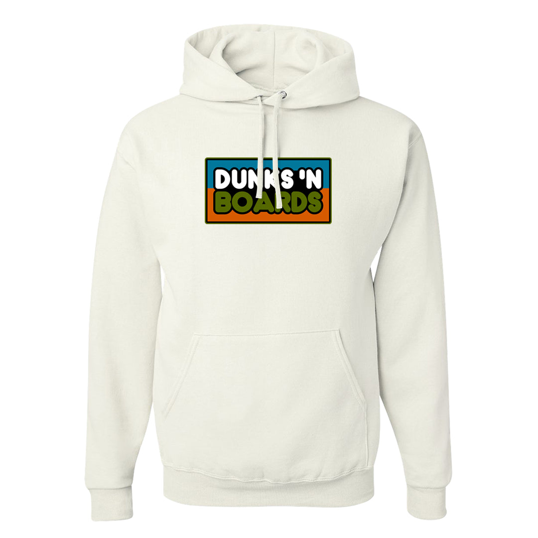 Pale Ivory Dunk Mid Hoodie | Dunks N Boards, White