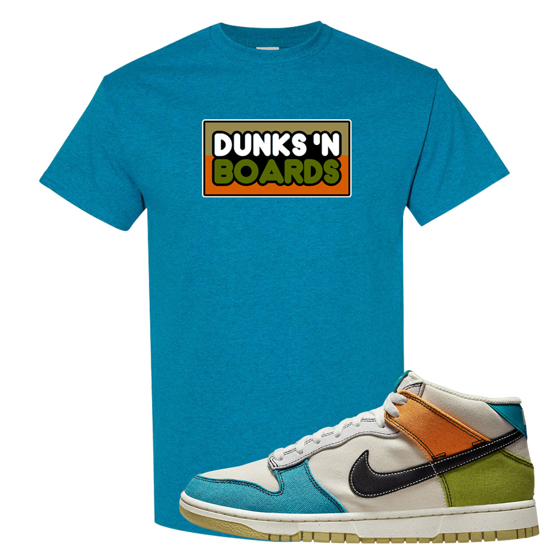 Pale Ivory Dunk Mid T Shirt | Dunks N Boards, Antique Jade Dome