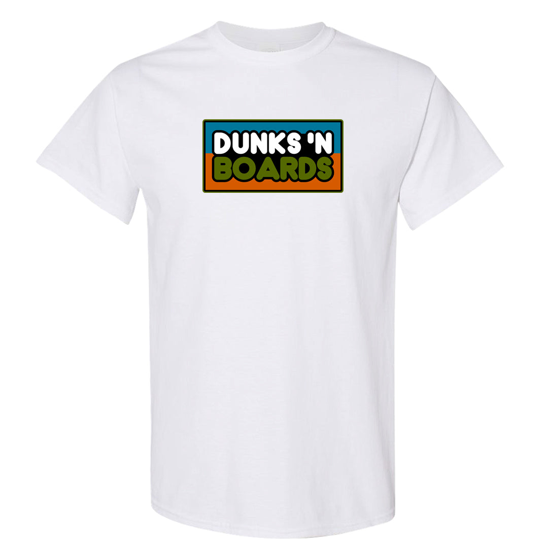 Pale Ivory Dunk Mid T Shirt | Dunks N Boards, White