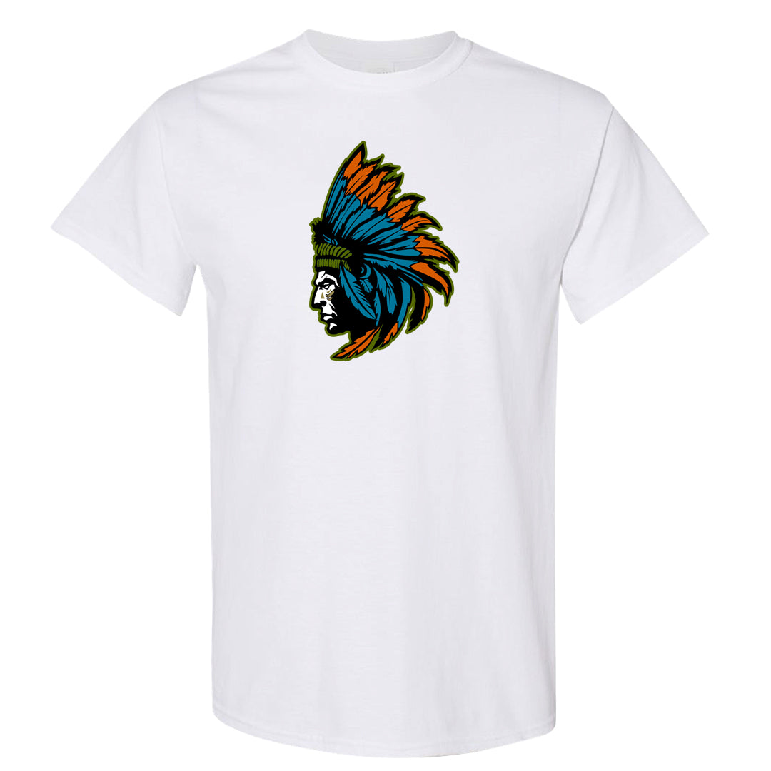 Pale Ivory Dunk Mid T Shirt | Indian Chief, White