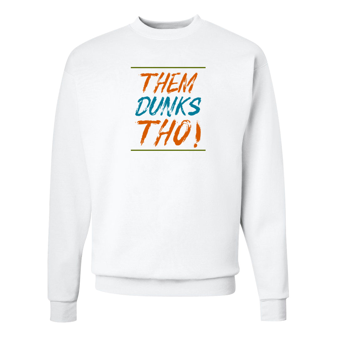 Pale Ivory Dunk Mid Crewneck Sweatshirt | Them Dunks Tho, White