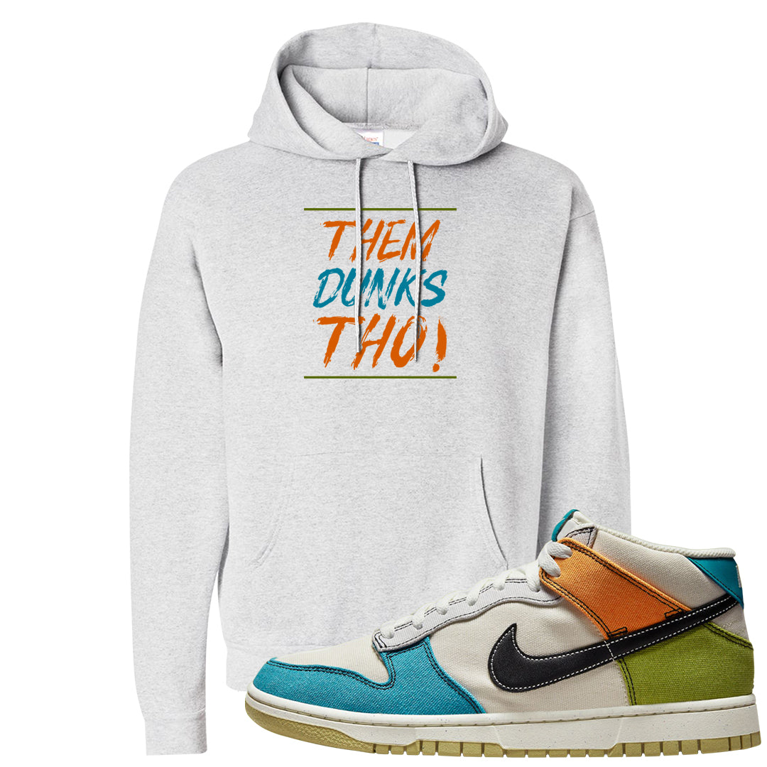 Pale Ivory Dunk Mid Hoodie | Them Dunks Tho, Ash