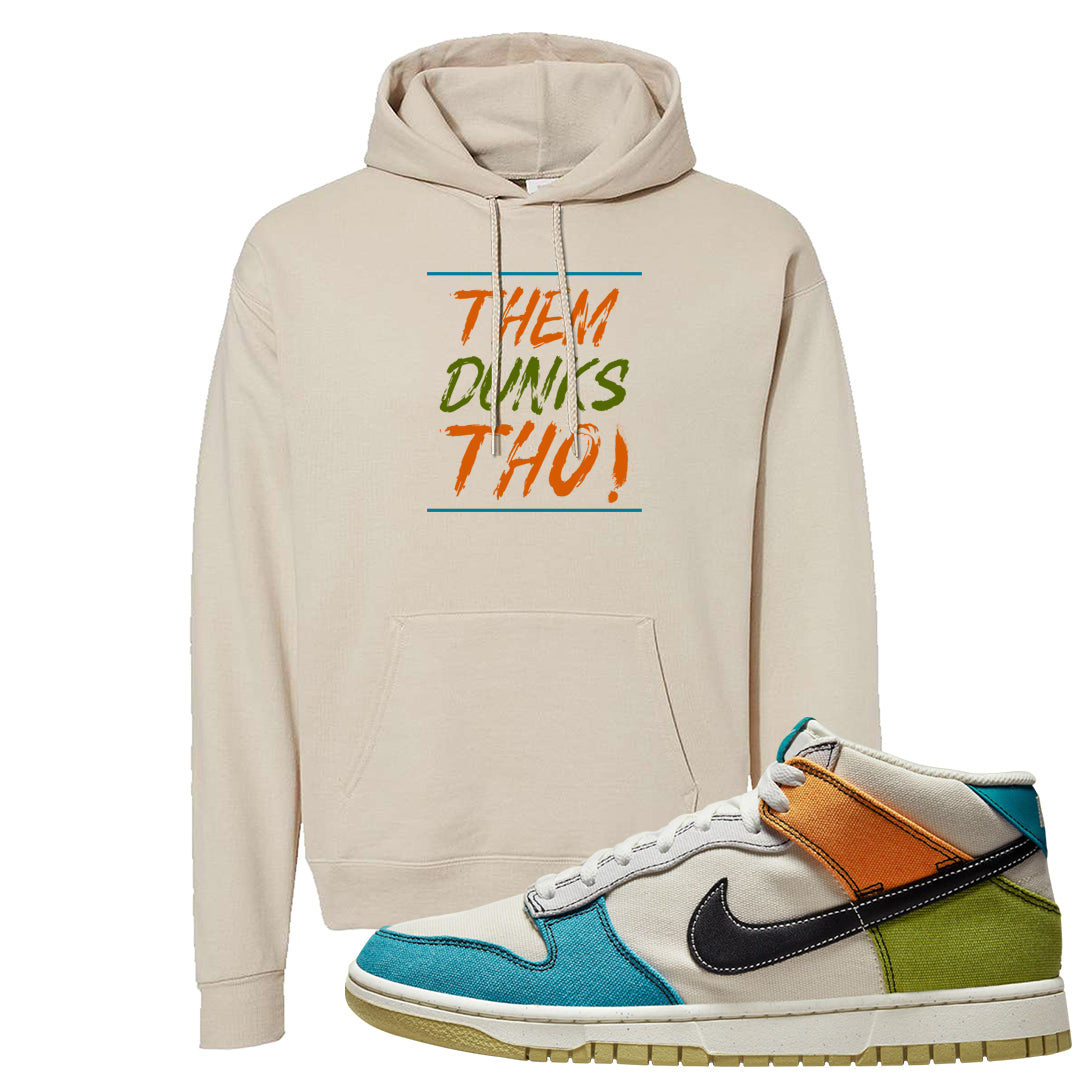 Pale Ivory Dunk Mid Hoodie | Them Dunks Tho, Sand