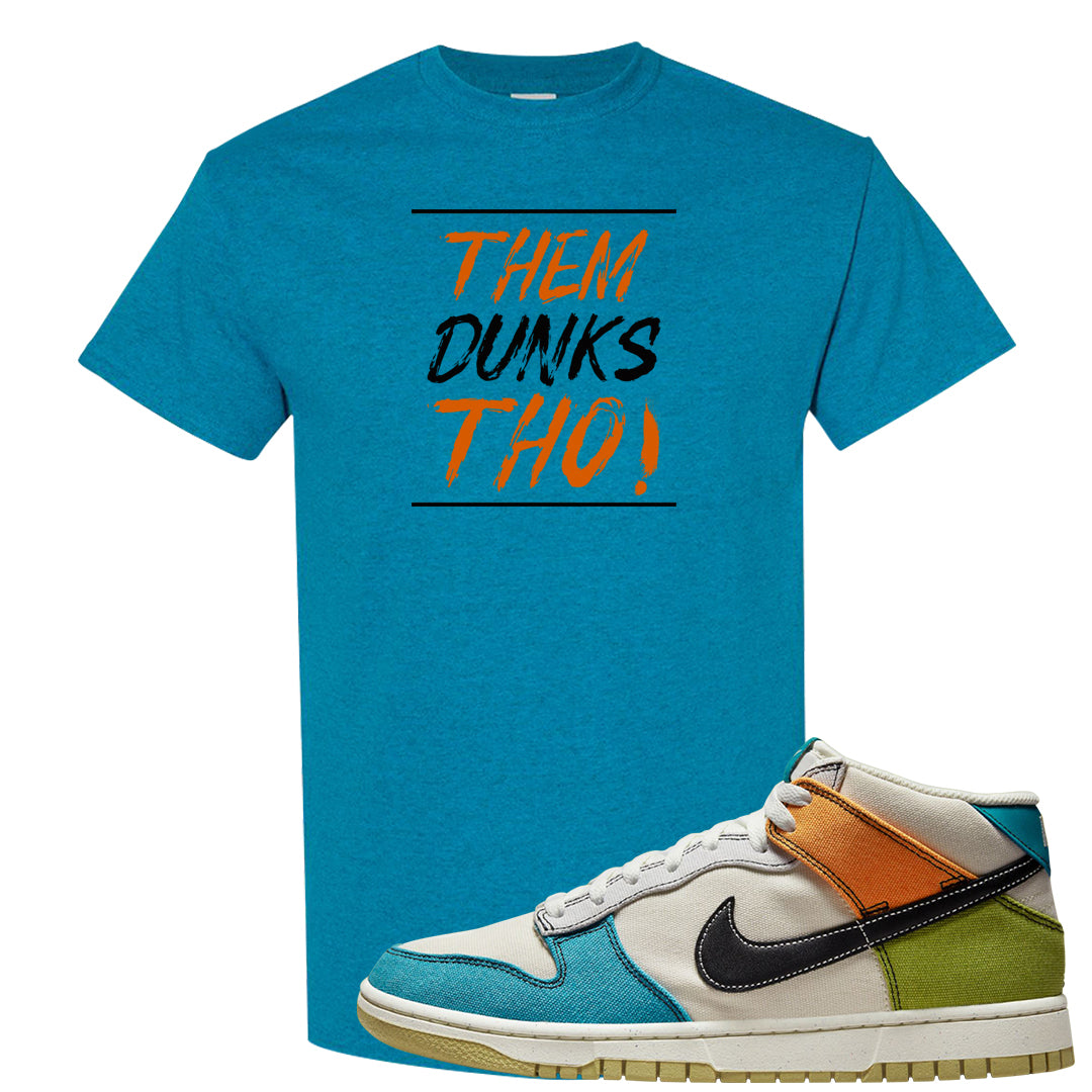 Pale Ivory Dunk Mid T Shirt | Them Dunks Tho, Antique Jade Dome
