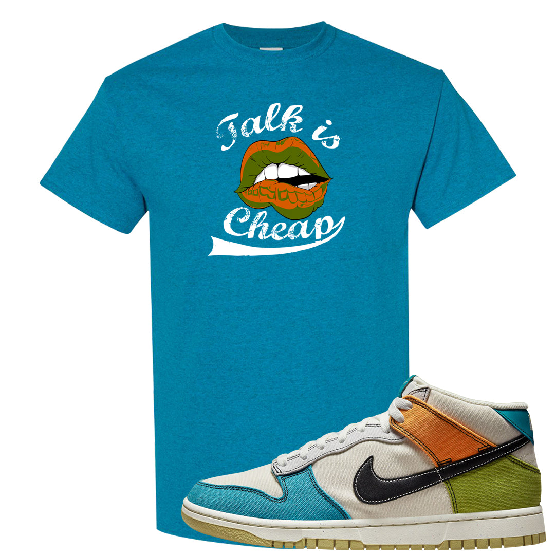 Pale Ivory Dunk Mid T Shirt | Talk Lips, Antique Jade Dome