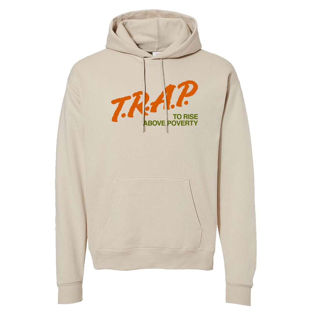 Pale Ivory Dunk Mid Hoodie | Trap To Rise Above Poverty, Sand