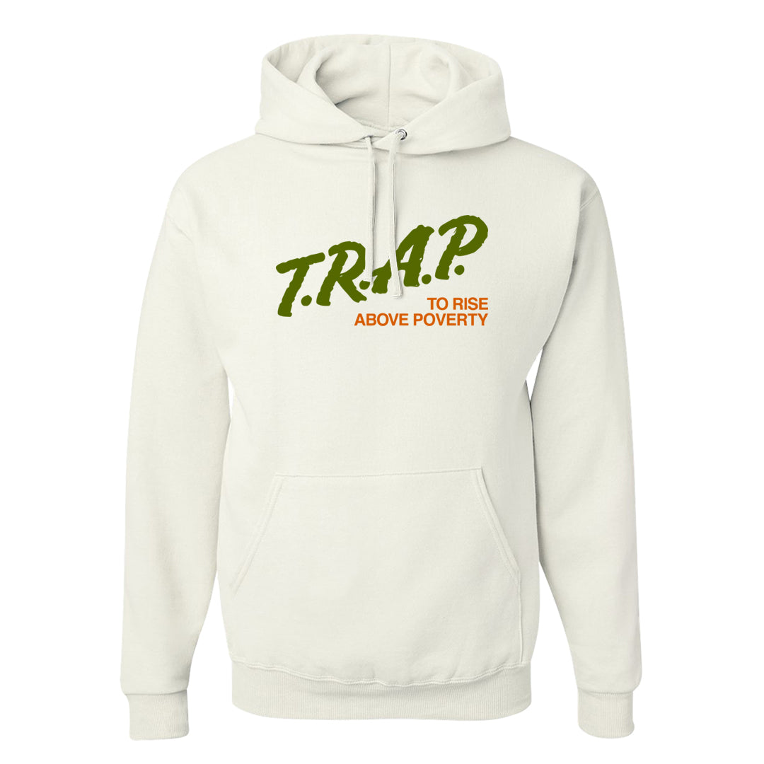Pale Ivory Dunk Mid Hoodie | Trap To Rise Above Poverty, White