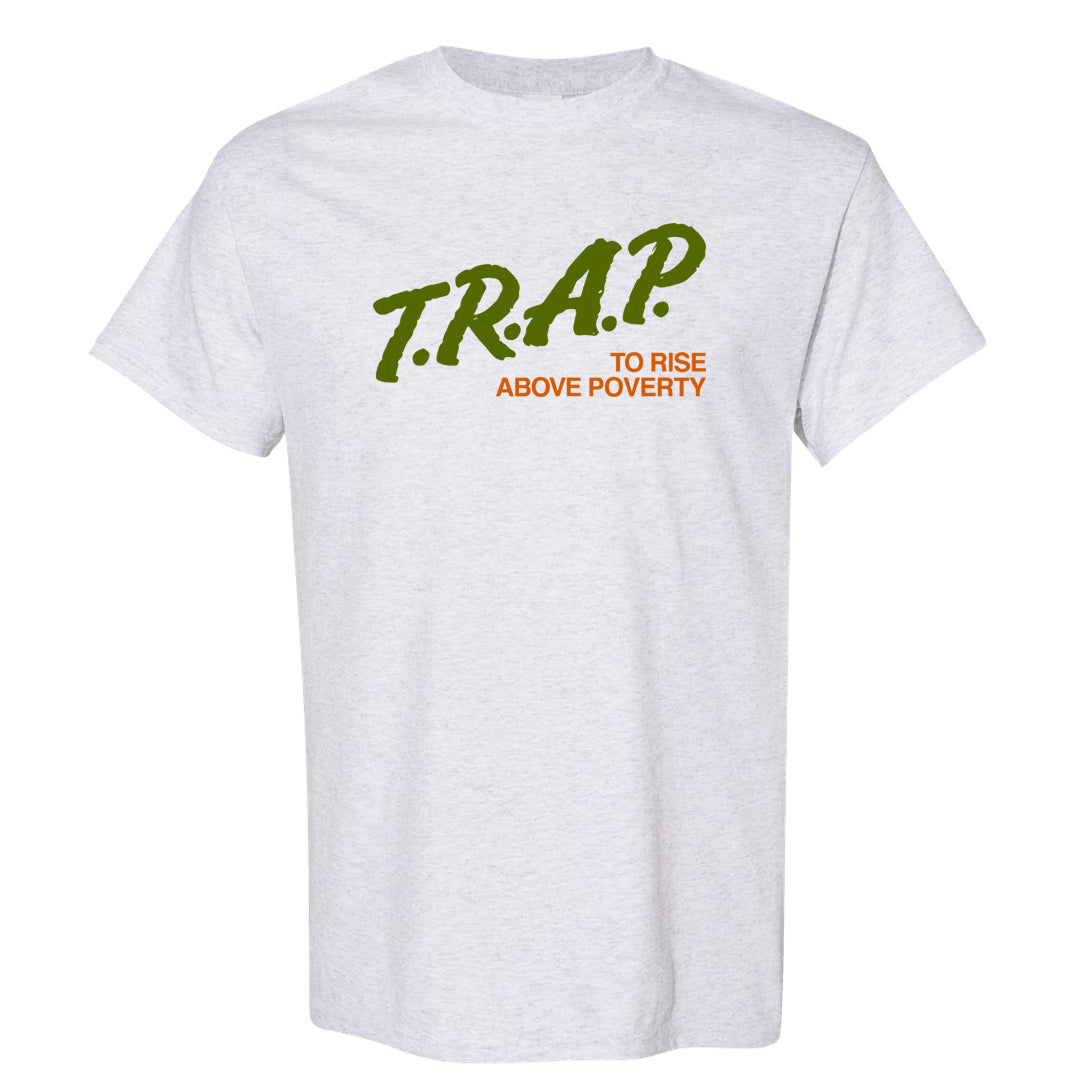 Pale Ivory Dunk Mid T Shirt | Trap To Rise Above Poverty, Ash