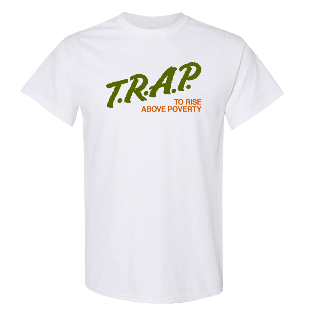 Pale Ivory Dunk Mid T Shirt | Trap To Rise Above Poverty, White