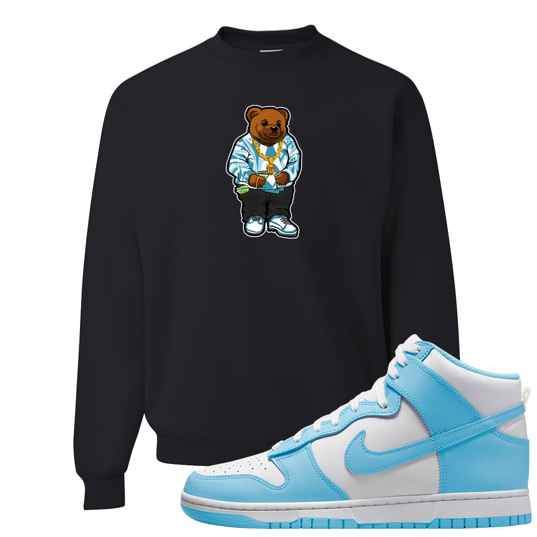 Blue Chill High Dunks Crewneck Sweatshirt | Sweater Bear, Black