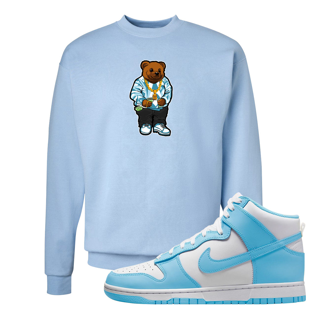 Blue Chill High Dunks Crewneck Sweatshirt | Sweater Bear, Light Blue