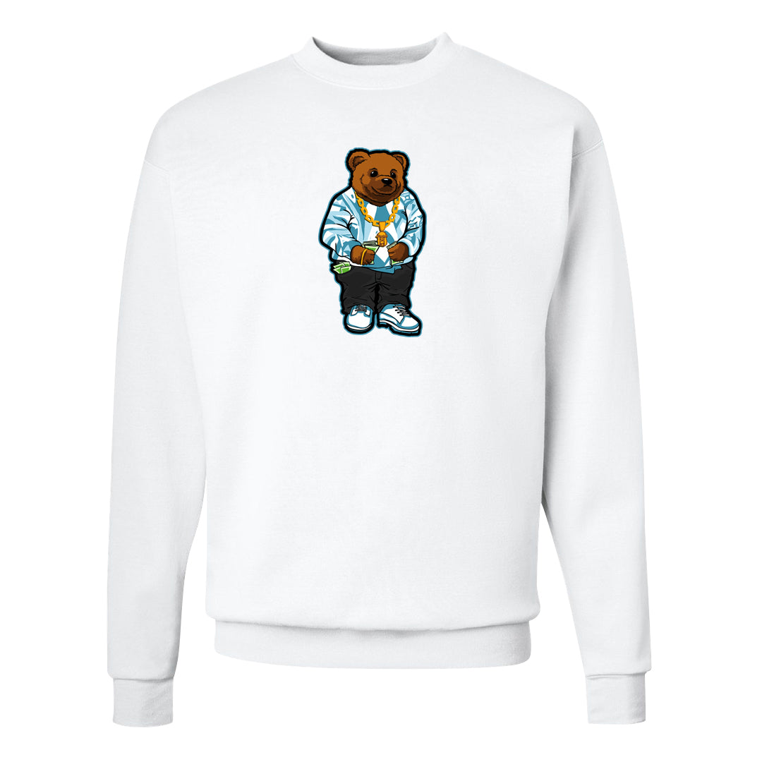 Blue Chill High Dunks Crewneck Sweatshirt | Sweater Bear, White