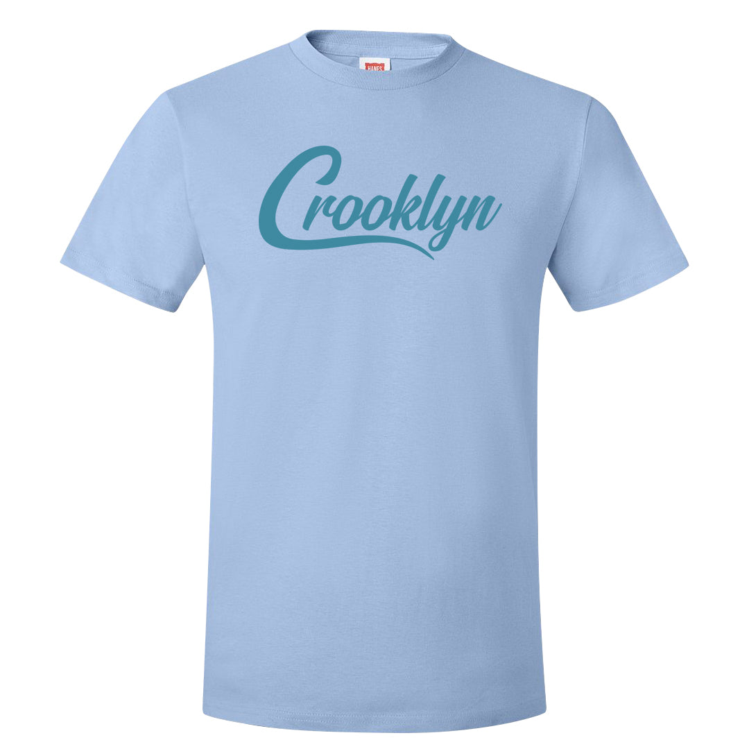 Blue Chill High Dunks T Shirt | Crooklyn, Light Blue