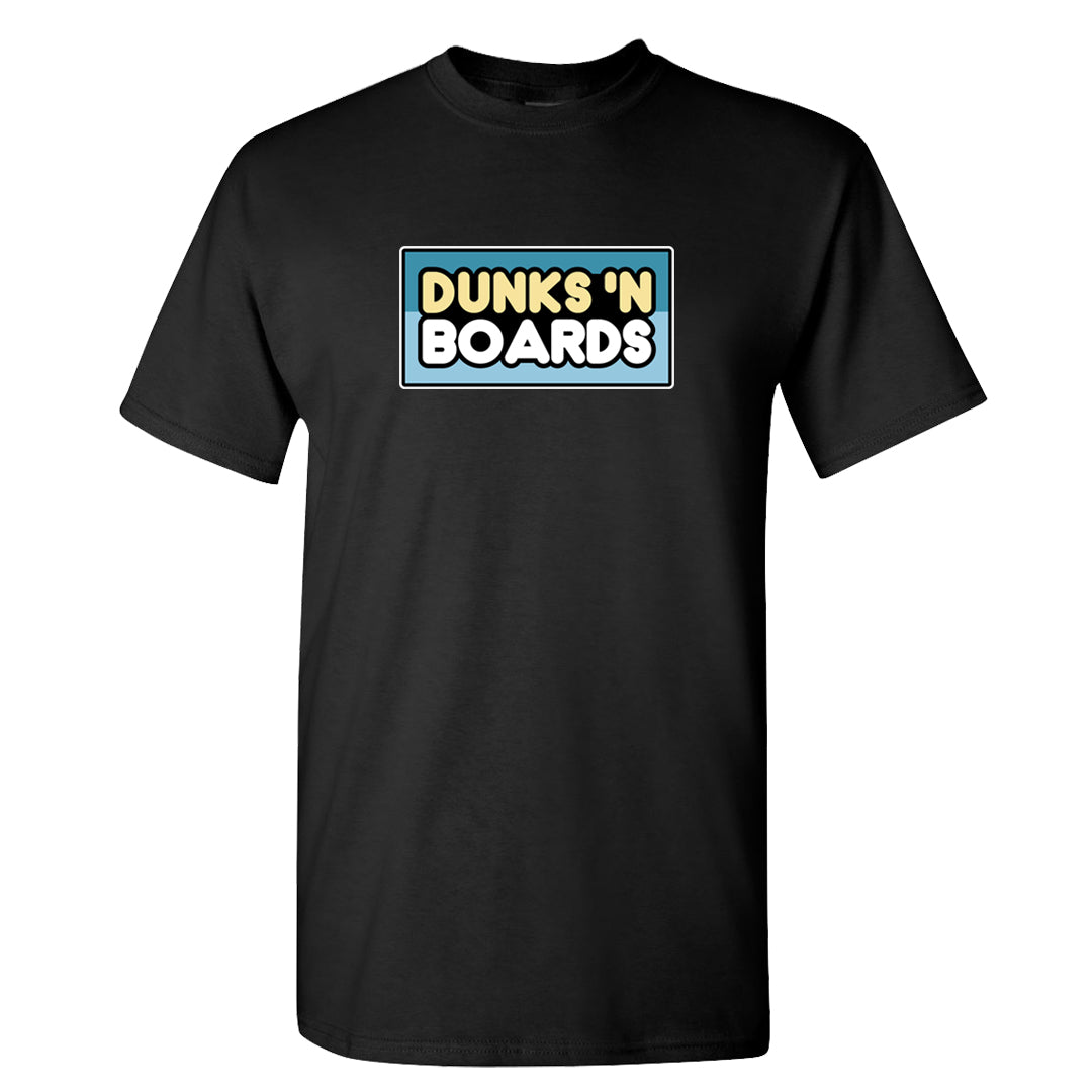 Blue Chill High Dunks T Shirt | Dunks N Boards, Black