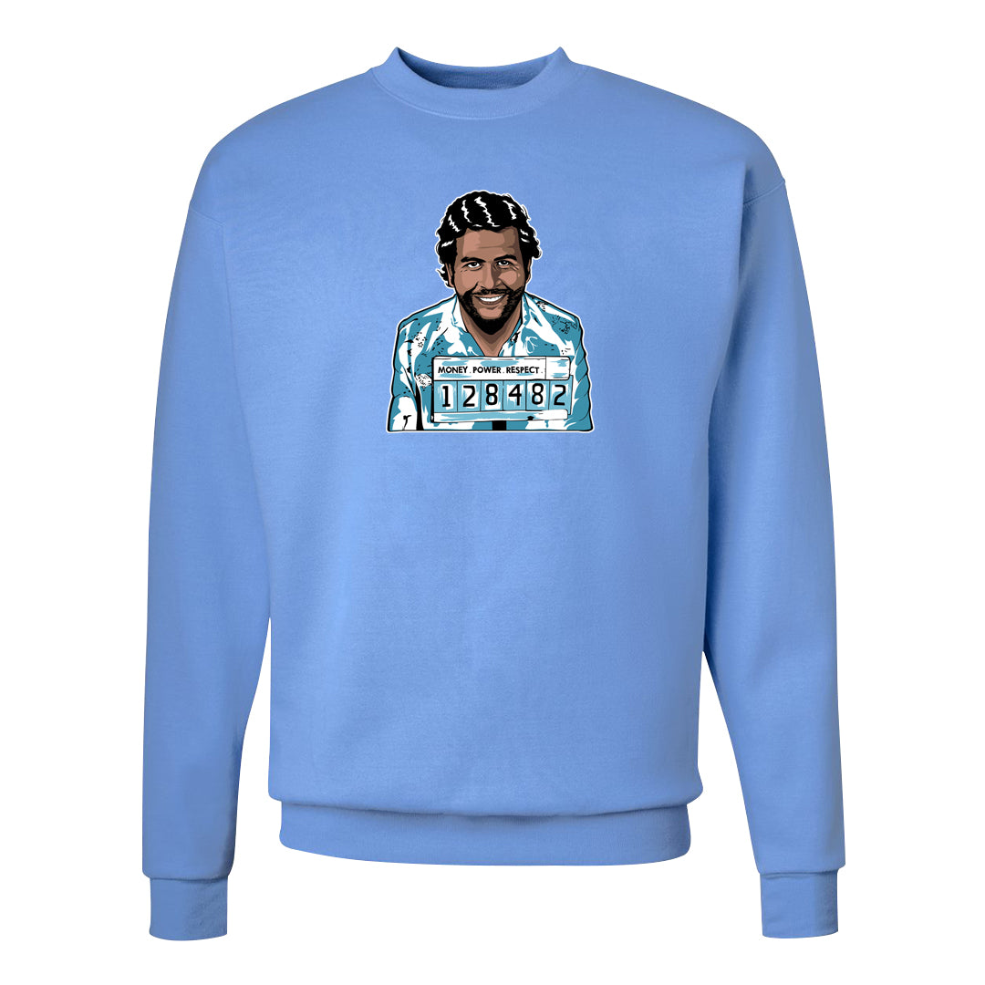 Blue Chill High Dunks Crewneck Sweatshirt | Escobar Illustration, Carolina Blue