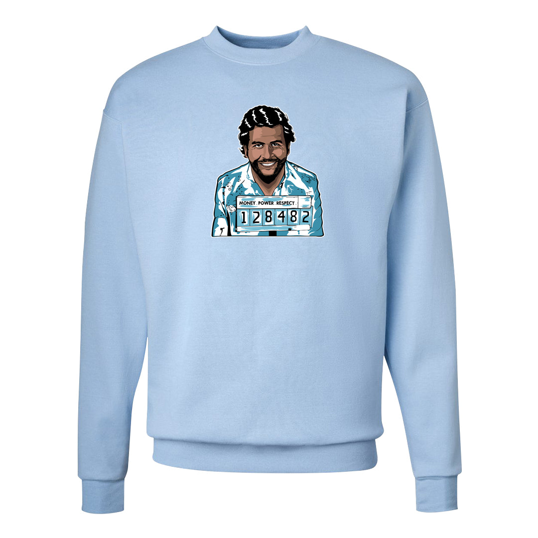Blue Chill High Dunks Crewneck Sweatshirt | Escobar Illustration, Light Blue