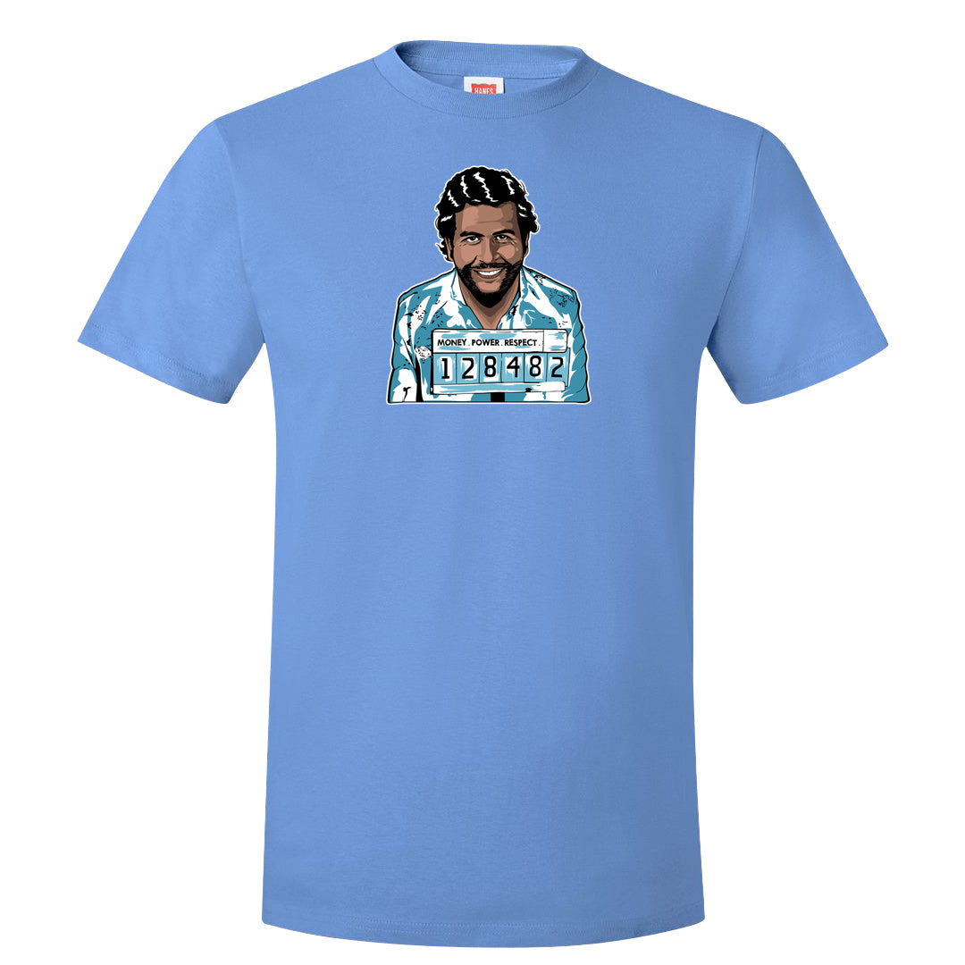 Blue Chill High Dunks T Shirt | Escobar Illustration, Carolina Blue