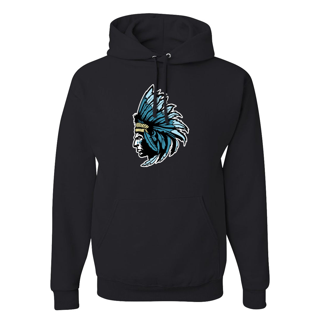 Blue Chill High Dunks Hoodie | Indian Chief, Black