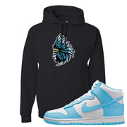 Blue Chill High Dunks Hoodie | Indian Chief, Black