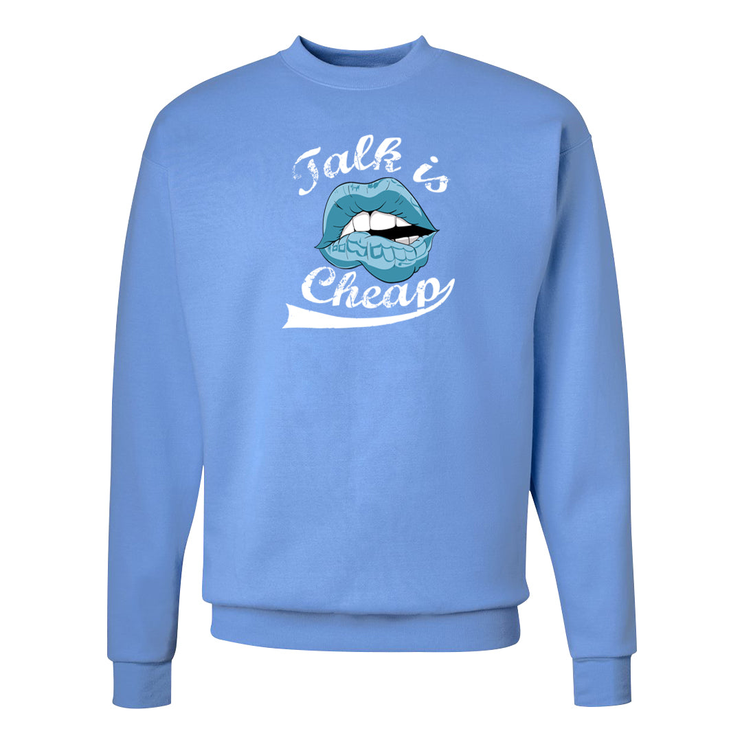 Blue Chill High Dunks Crewneck Sweatshirt | Talk Lips, Carolina Blue