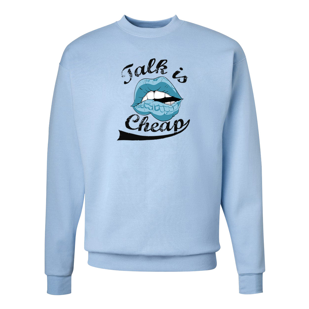 Blue Chill High Dunks Crewneck Sweatshirt | Talk Lips, Light Blue