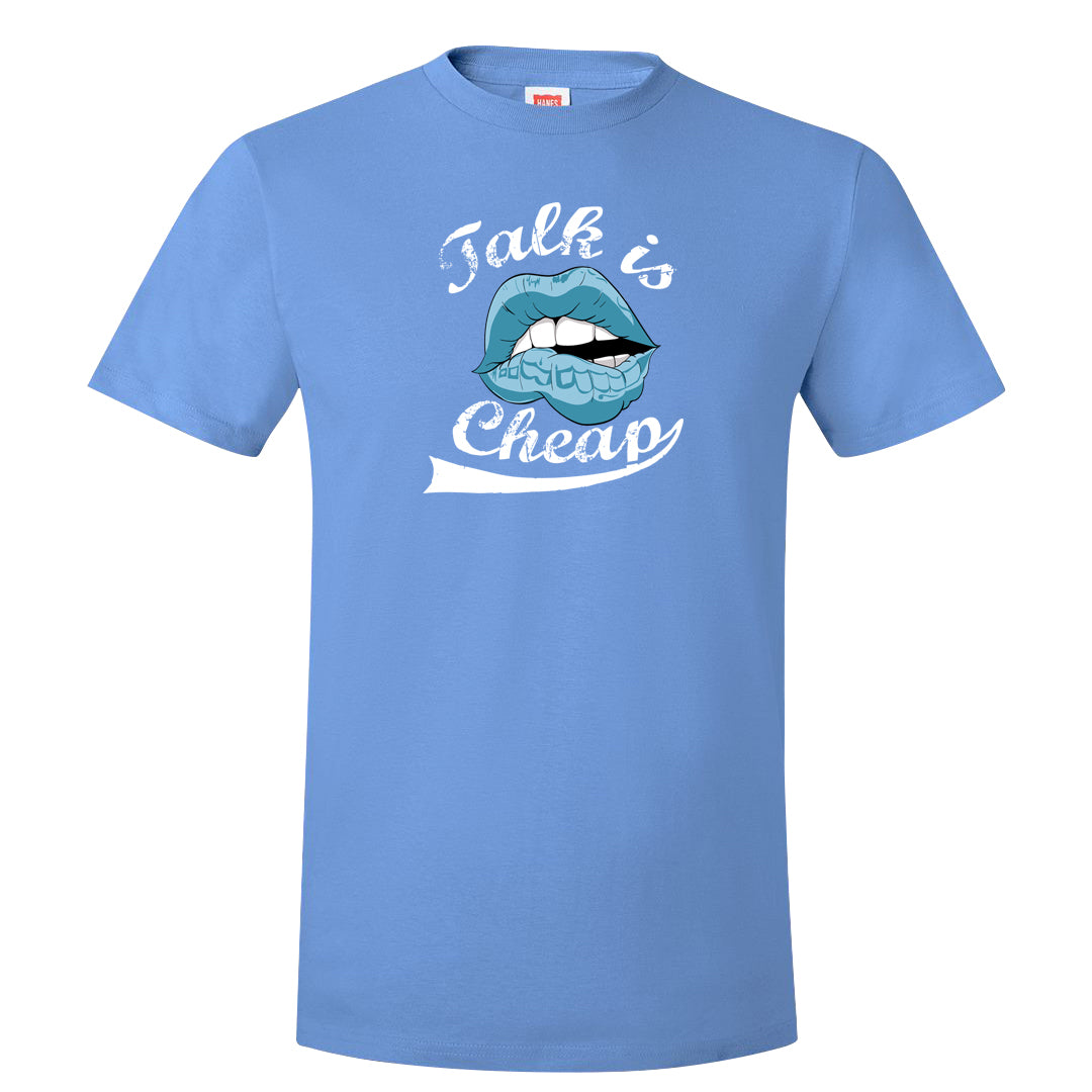 Blue Chill High Dunks T Shirt | Talk Lips, Carolina Blue