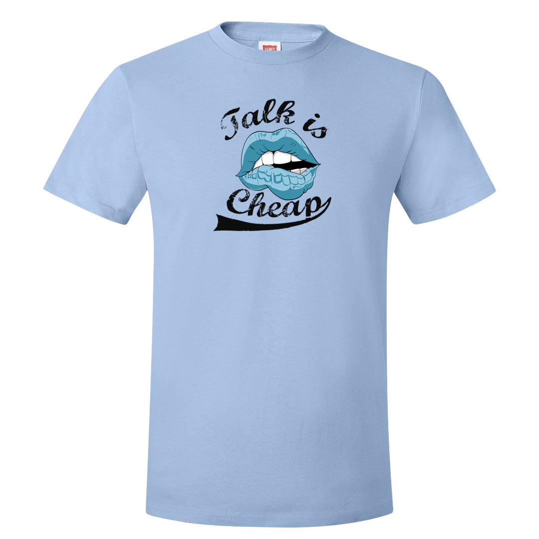 Blue Chill High Dunks T Shirt | Talk Lips, Light Blue