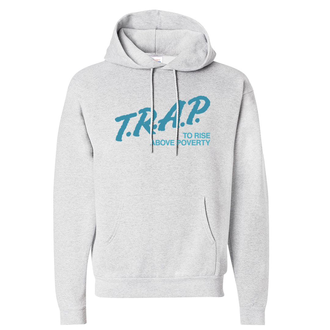 Blue Chill High Dunks Hoodie | Trap To Rise Above Poverty, Ash