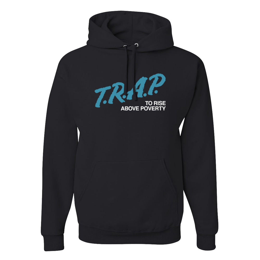 Blue Chill High Dunks Hoodie | Trap To Rise Above Poverty, Black