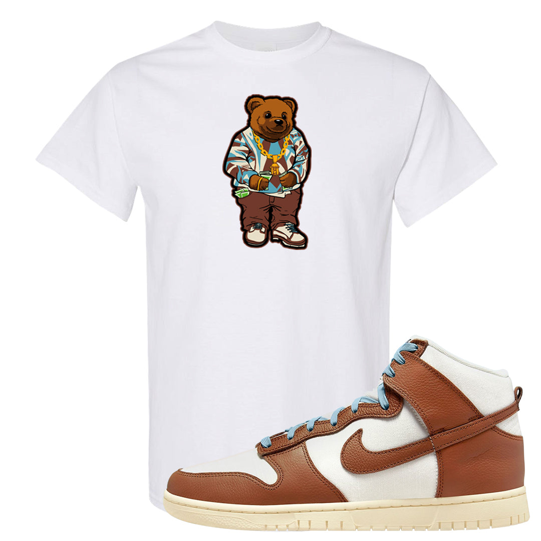 Certified Fresh Pecan High Dunks T Shirt | Sweater Bear, White