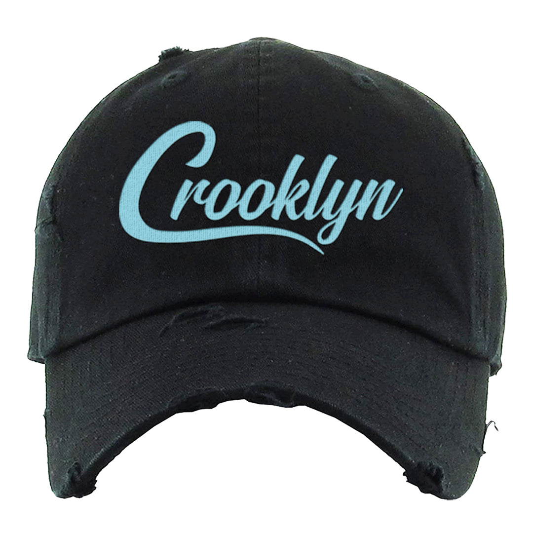 Certified Fresh Pecan High Dunks Distressed Dad Hat | Crooklyn, Black