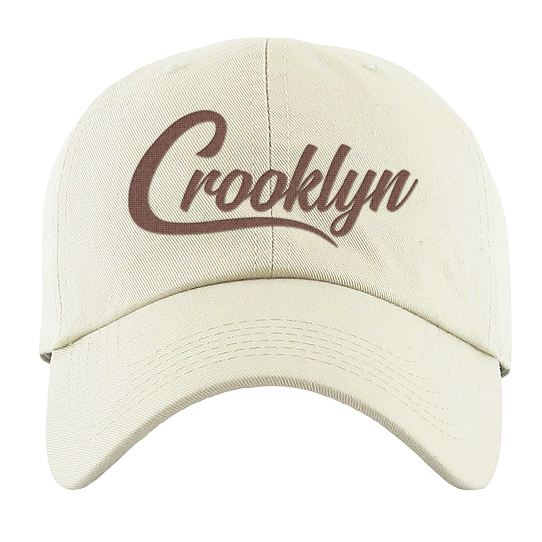 Certified Fresh Pecan High Dunks Dad Hat | Crooklyn, White