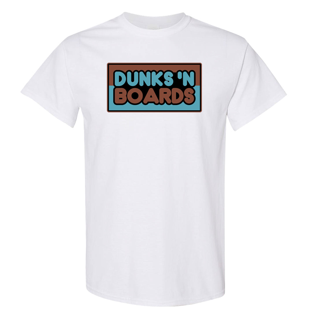 Certified Fresh Pecan High Dunks T Shirt | Dunks N Boards, White