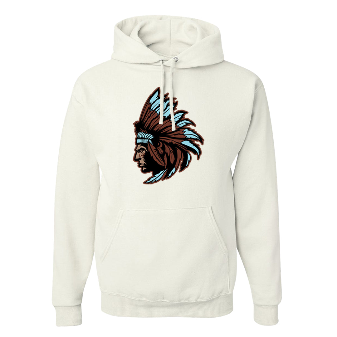 Certified Fresh Pecan High Dunks Hoodie | Indian Chief, White